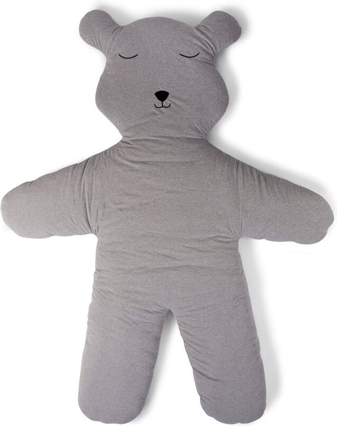 Speelmat Teddybeer - 150 Cm - Jersey - Grijs