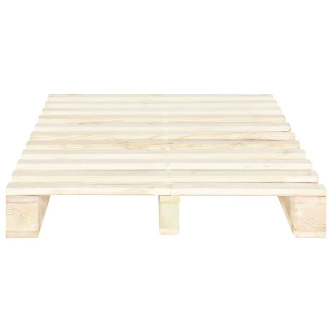 vidaXL - Bedframe - pallet - massief - grenenhout - 120x200 - cm