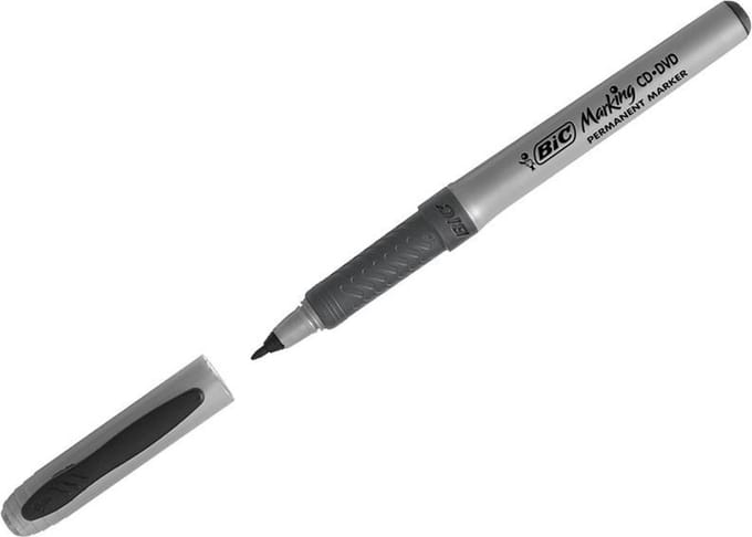 Permanent marker bic intensisty uf zwart | 12 stuks