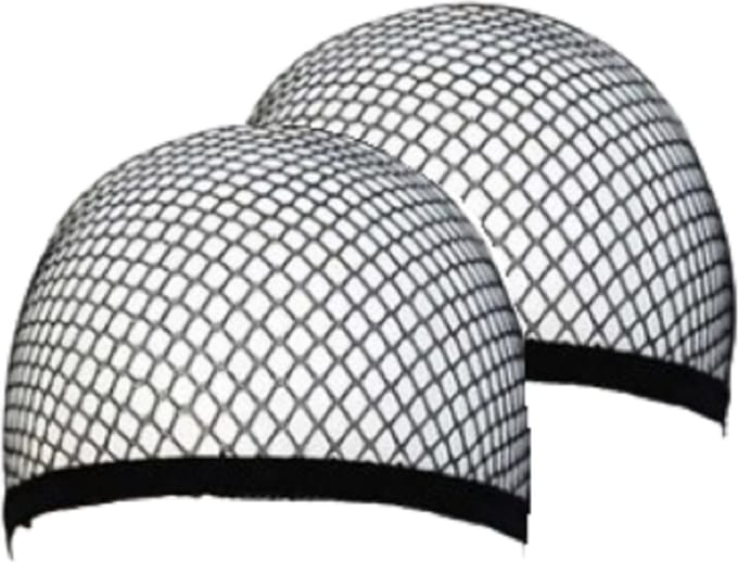 BamBella® Wig Cap 2 stuks zwart Gaas Pruik Rekbare Elastische Haarnet
