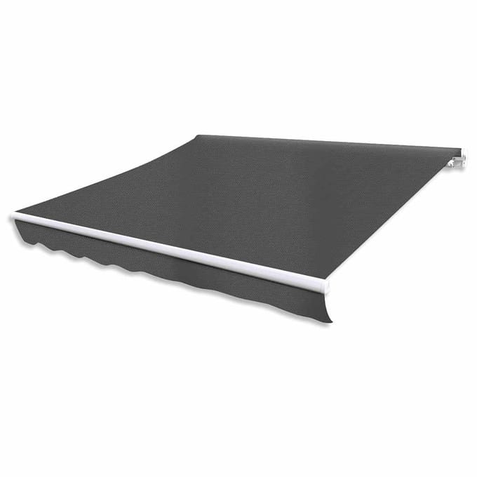 vidaXL - Luifel - gemotoriseerd - uitschuifbaar - 400 - cm - antraciet