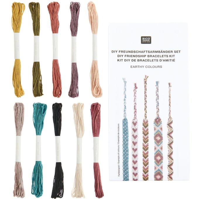 Knutselset vriendschapsbandjes - Earthy Colours