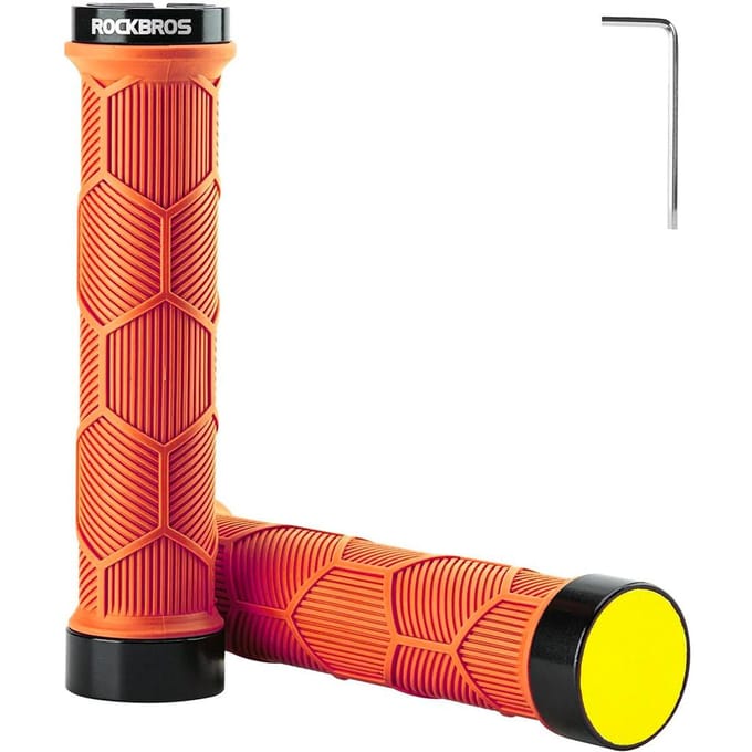 Rockbros 40720007004 Bicycle Grips with Reflector - Orange