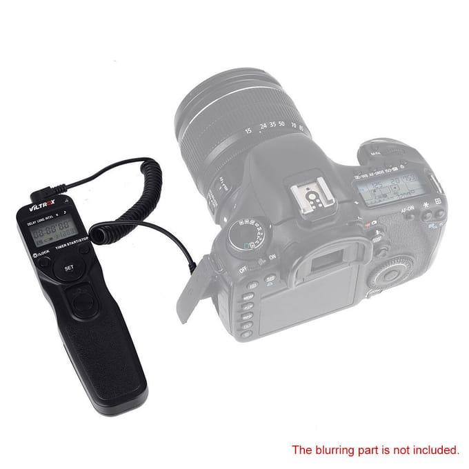 VILTROX Time Lapse Intervallometro Timer Controllo Remoto Pr Serie Canon 1D zwart
