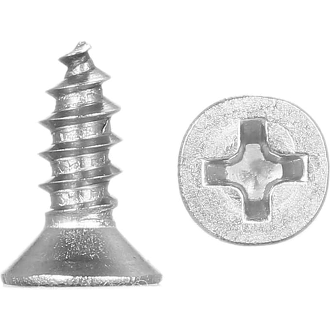 A2 DIN7982 #6 304 3.5mm Roestvrijstalen Schroef Verzonken Zelfborend Hout 3.5mmx10mm
