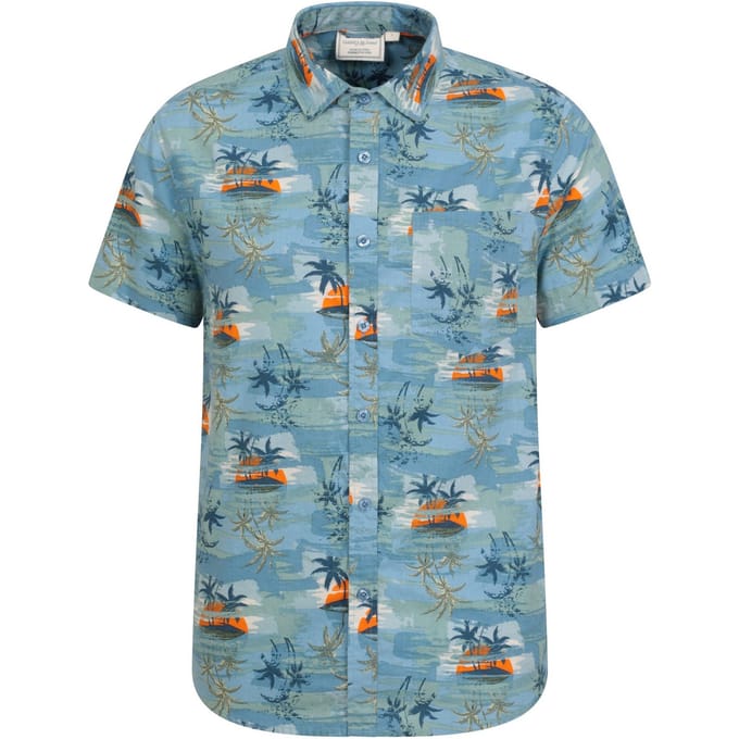 Mountain Warehouse Heren Tropisch Shirt (Helder Blauw)