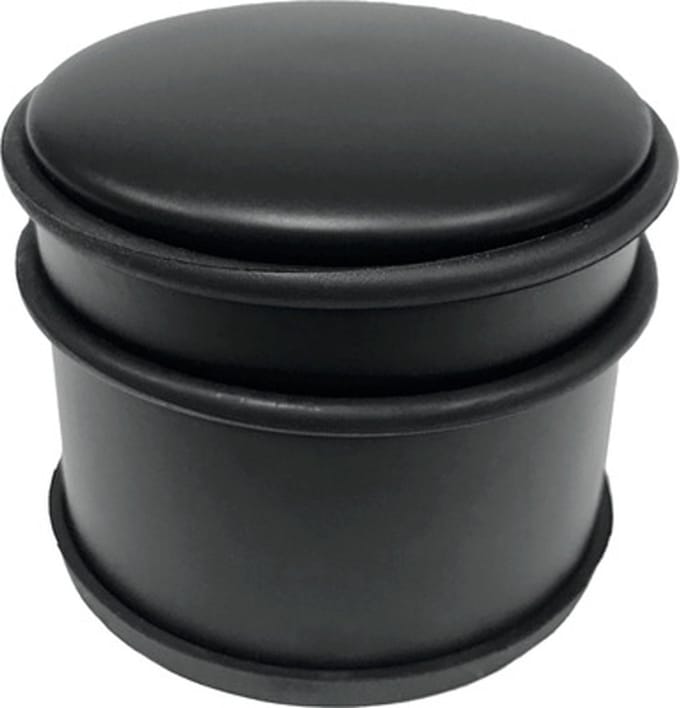 TARROX Deurstopper Ø 90x75 mm staal zwart 3 stuks