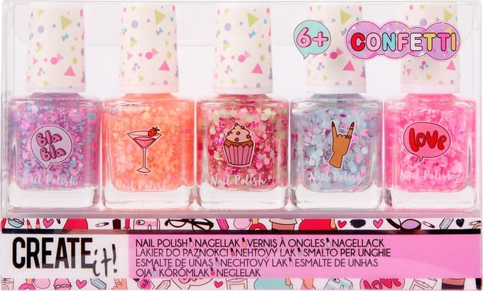 Create it! Nagellak confetti 5-pack Opmaken en sieraden