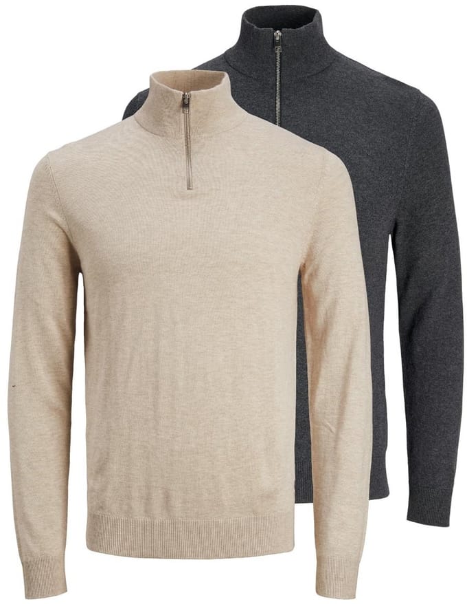 Jack & Jones Heren troyer 2 pack Emil Knit