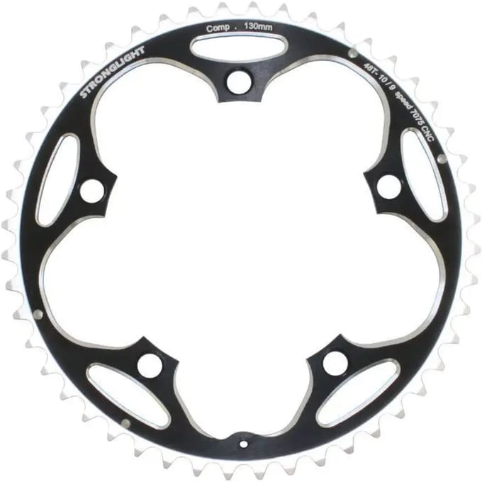 5-spaaks blad, aluminium buitenkant Stronglight 7075 Type Shimano