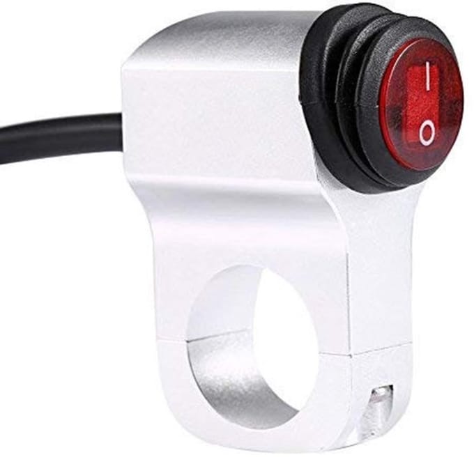Shopcentral - Handlebar Switch - 12V 16A - Waterproof Aluminium