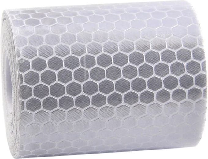 WiseGoods Luxe Reflecterende Tape - DIY - Hobby - Cadeau - Sticker - Auto Accessoires - Plakband - Decoratieve Accessoires - Wit