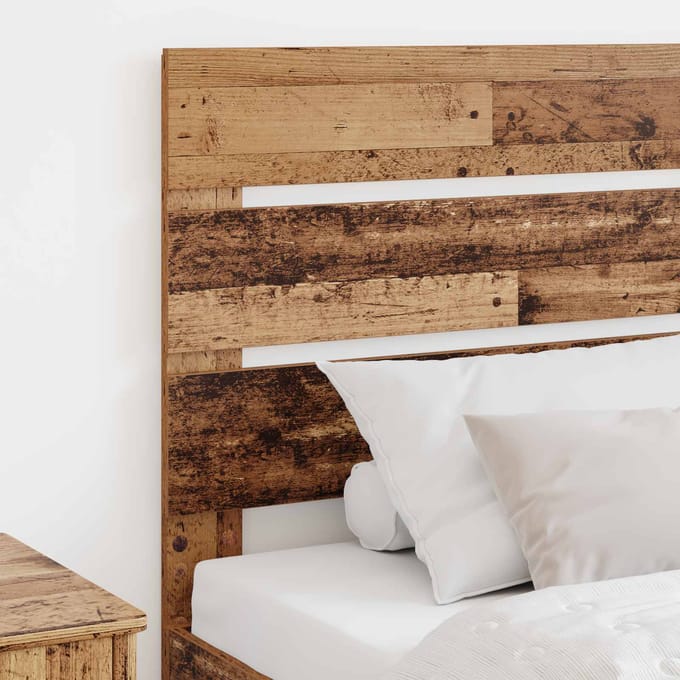 vidaXL - Hoofdbord - Oudhout - Bewerkt - hout