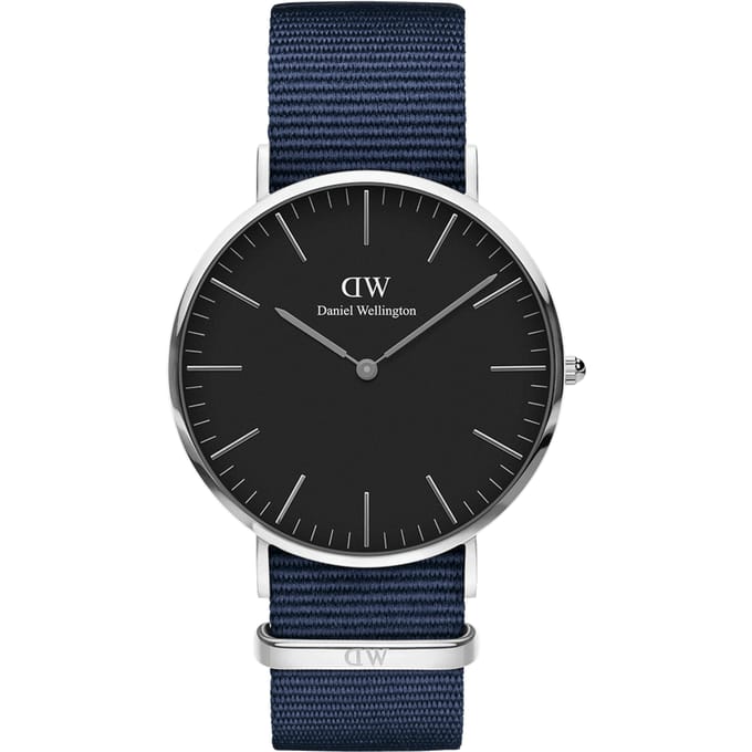 Daniel Wellington DW Watch Classic Bayswater Black Silver 40mm