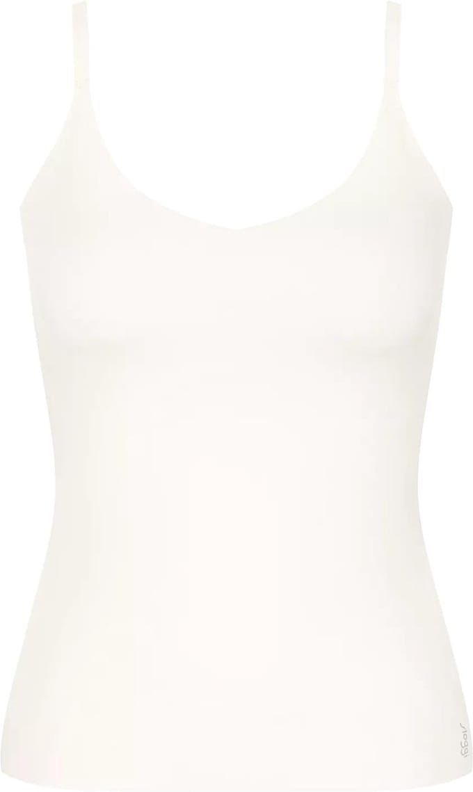 sloggi ZERO Feel 2.0 Spaghetti Top Dames Onderhemd - SILK WHITE - Maat XXL