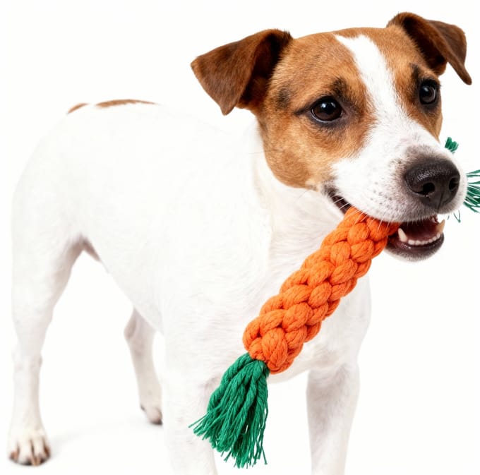 Stevige Wortel Knuffel Hond - Vegetarier - Hondenknuffel - Fruit - Groente