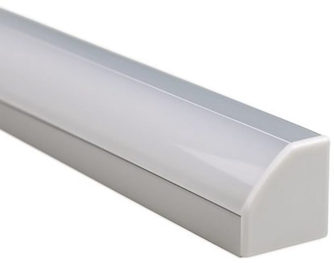 Led hoekprofiel - 3 meter - Aluminium - 18 mm hoog - Led strip profiel incl. afdekkap