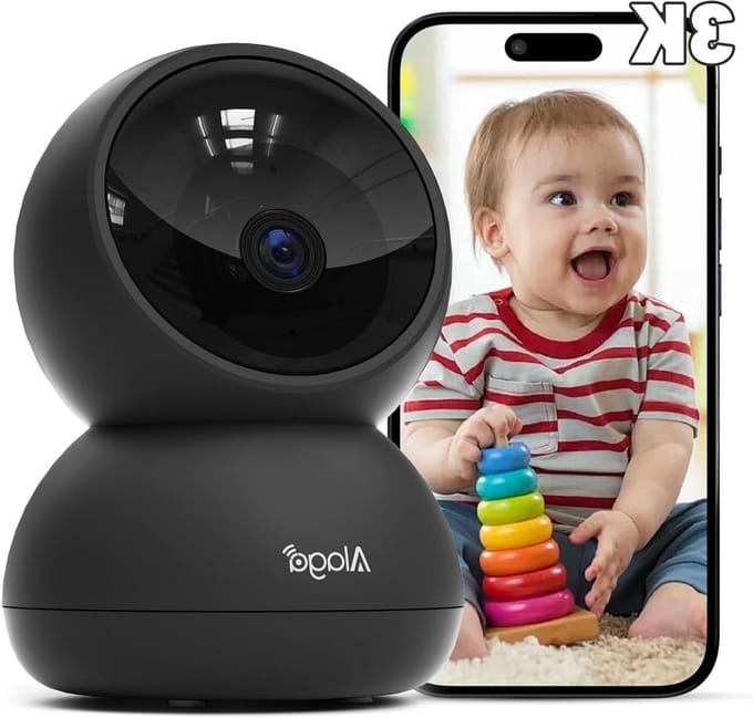 Binnenbeveiligingscamera - Wifi Camera - Huisbewaking - 3K Ultra HD - 360 Graden Dekking - Wit