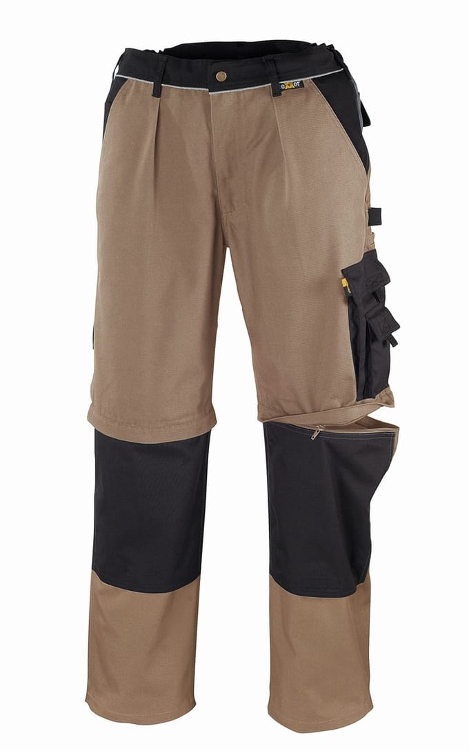 teXXor Canvas 2-in-1 broek Tobago kaki/zwart