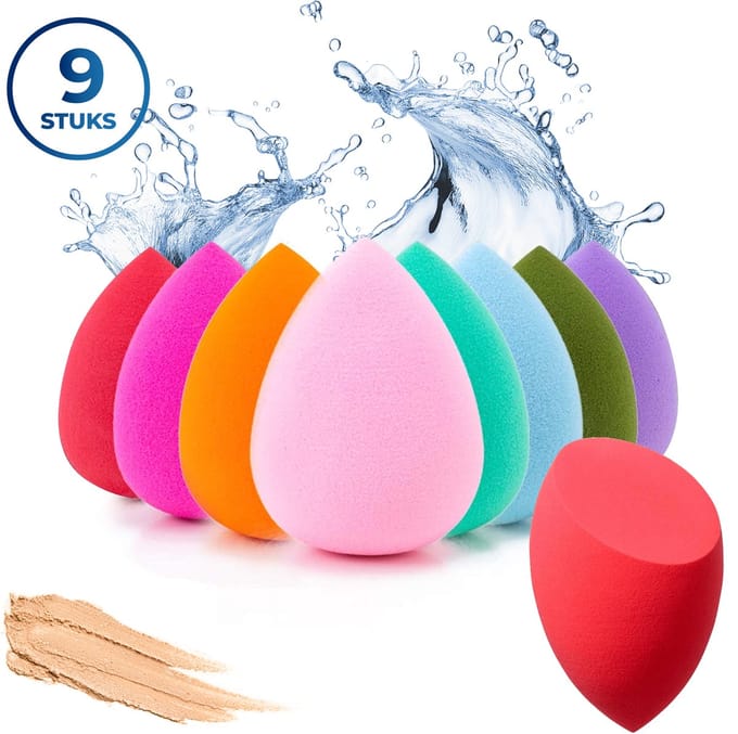 Premium Commerce® - Beauty Blender - Make-up Sponsjes - Powder Puff - Spons - 9 stuks - Ultrazacht!