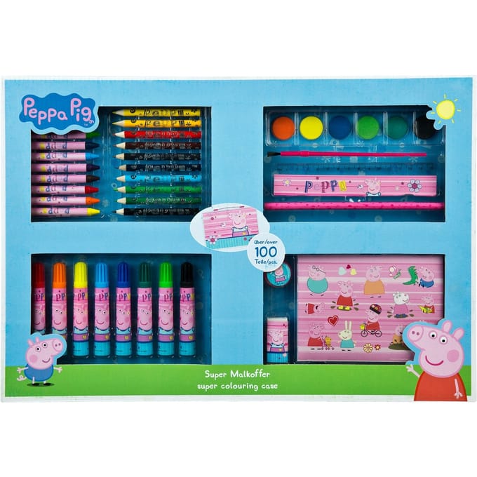 Peppa Pig Kleurkoffer meer dan 100st