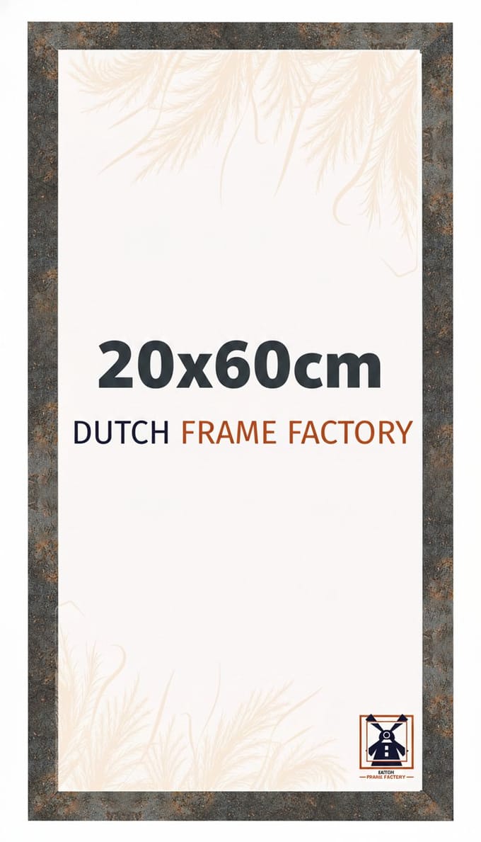 Fotolijst 20x60 cm - MDF - Geoxideerd Metaal - Benno