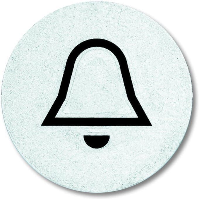 ABB Busch-Jaeger Transparant Bel Symbool Reliëf - 2CKA001714A0296 [5 stuks]