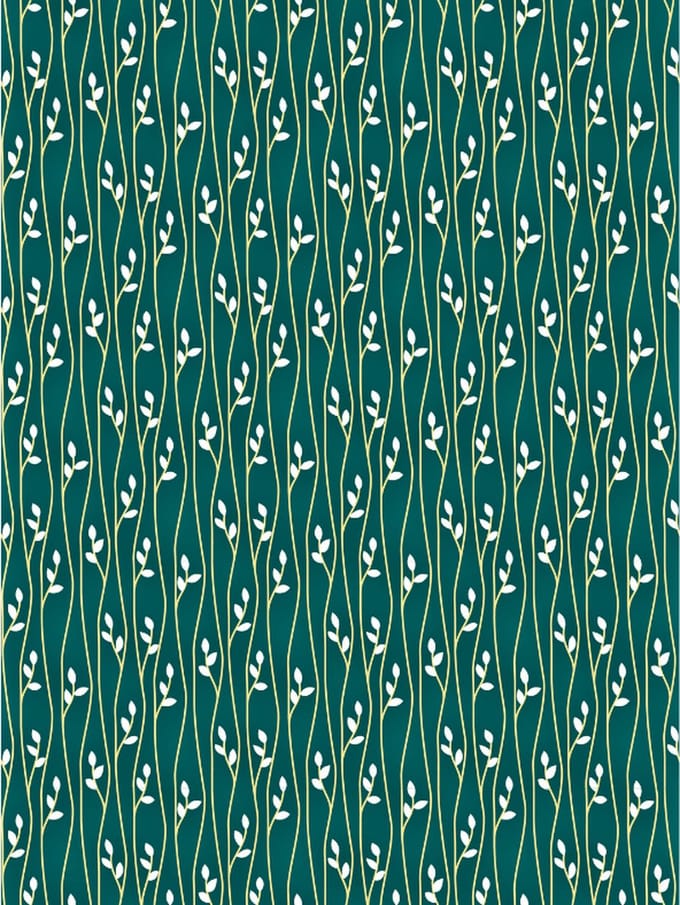 Texture Decopatch papier Plant Twigs donkergroen hotfoil