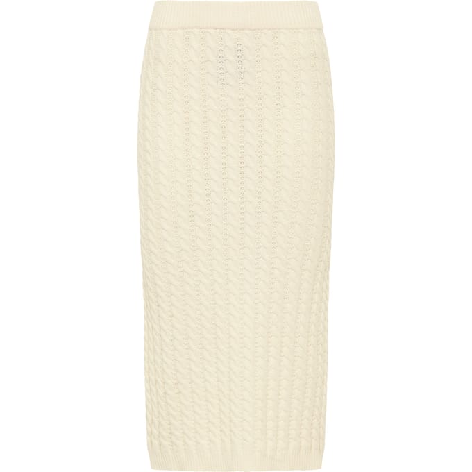 Faina gebreide rok Dames champagne