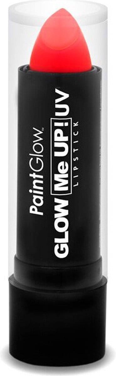 Paintglow Lippenstift/lipstick - neon rood - UV/blacklight - 5 gram - schmink/make-up