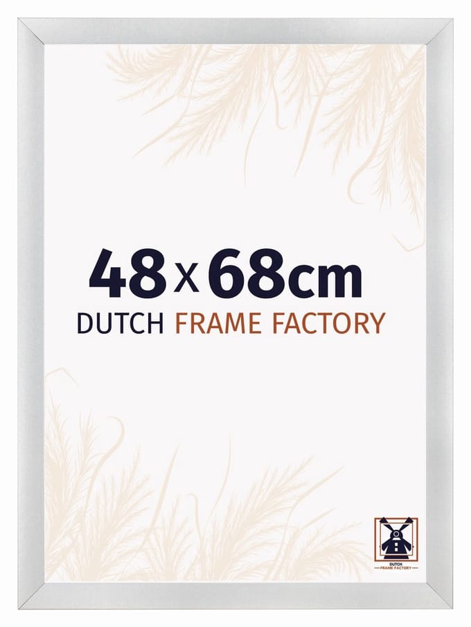 Fotolijst 48x68 cm - MDF - Zilver Mat - Praag