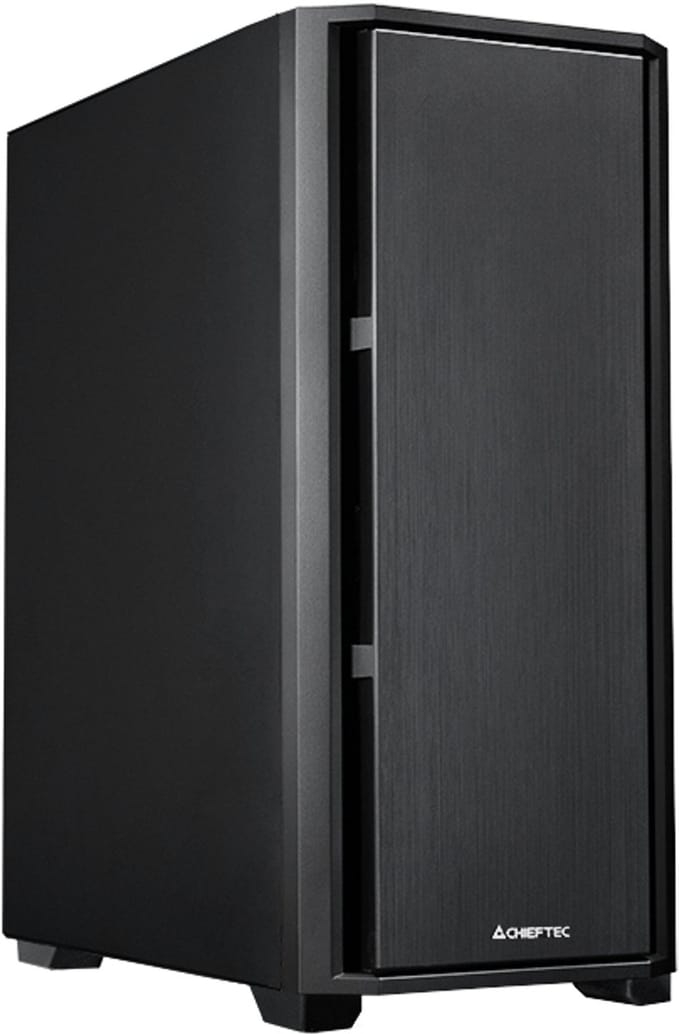Chieftec Pc-Behuizing Midi Tower Pro Q As02B Op Atx Voor Thuiscomputers En