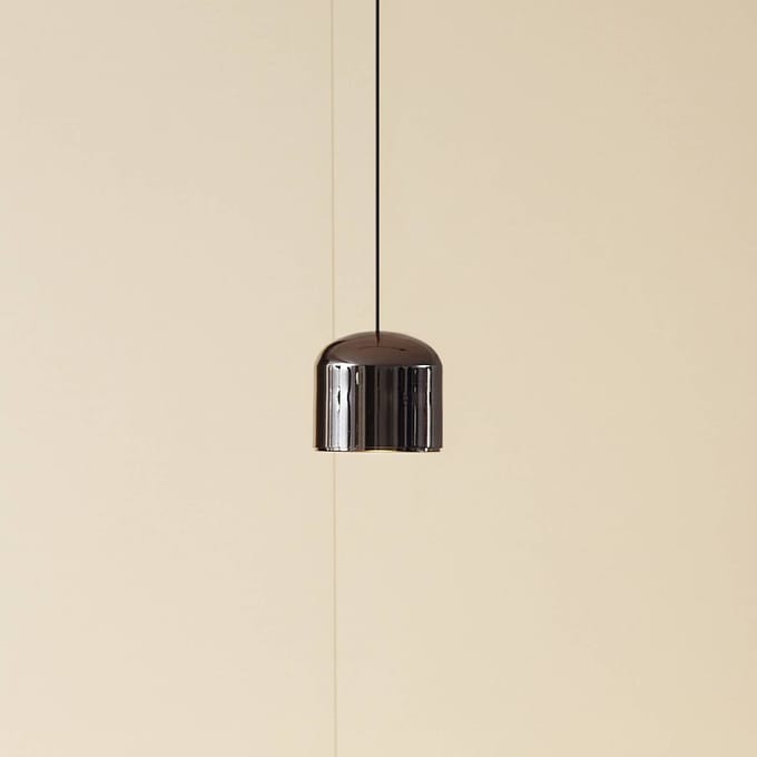 Lindby LED hanglamp Lumaro,zwart,Ø8,2cm,aluminium,48V,dimbaar