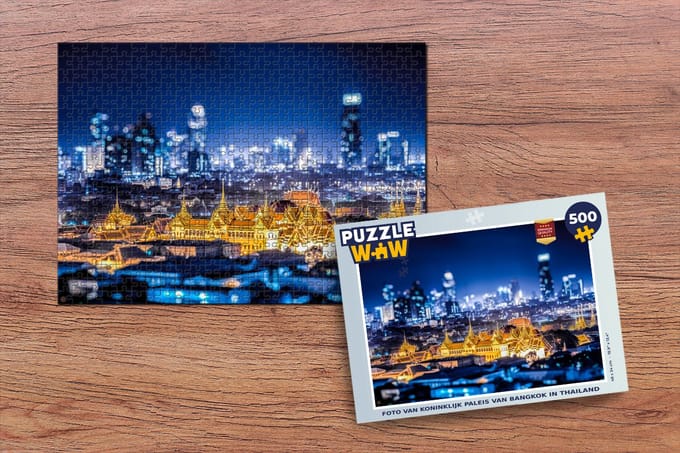 Puzzel Nacht - Paleis - Azië - Legpuzzel - Puzzel 500 stukjes