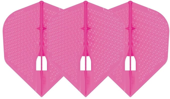 L-Style Champagne L3 Shape Dimple Pearl Pink - Dart Flights