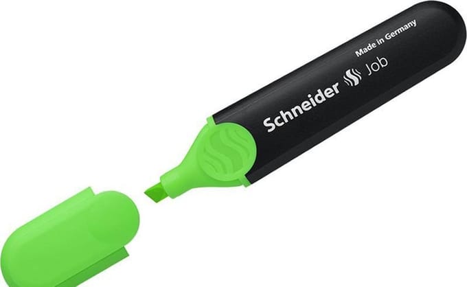 Schneider Job markeerstift - Groen/Oranje - Assorti - set van 2