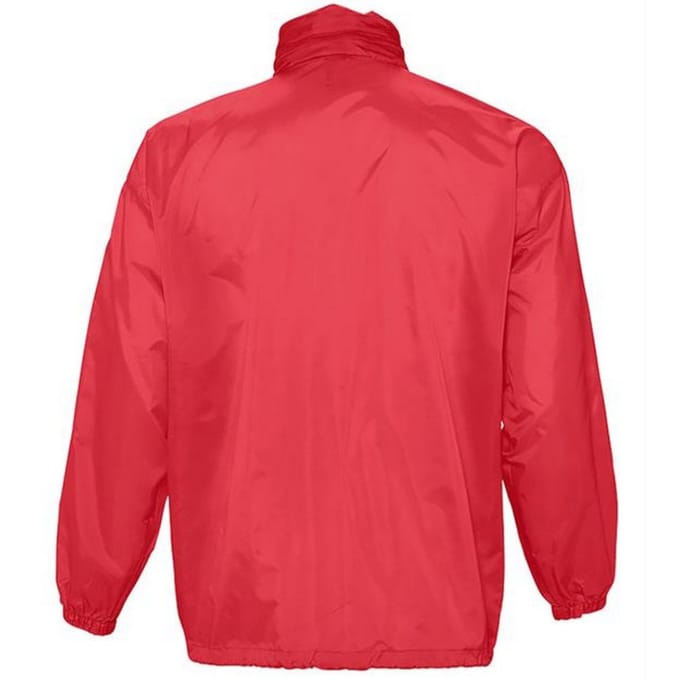 SOLS Unisex Surf Windbreaker Lichtgewicht Jasje (Rood)