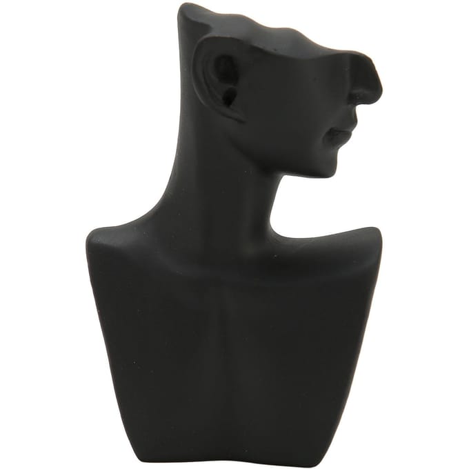Halsketting Display Buste Hars Ketting Sieraden Display Mannequin Standaard voor Hanger Oorbel S Zwart gray