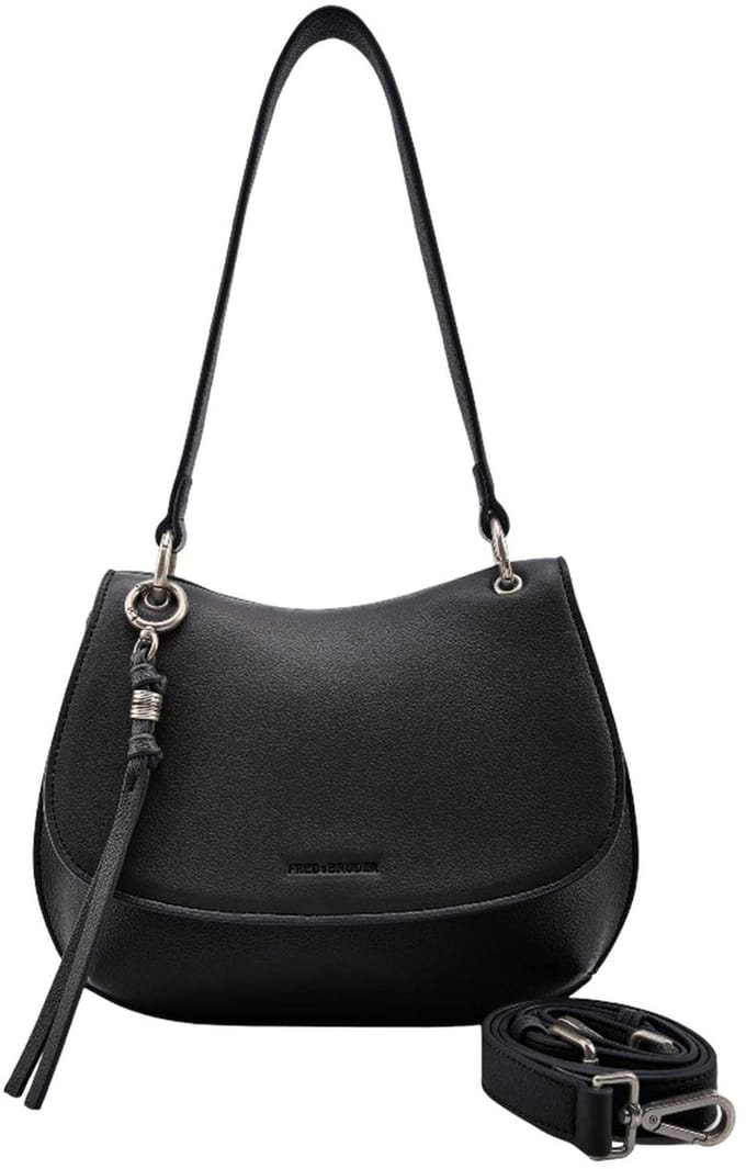 FREDsBRUDER schoudertas handtas My Bestie Small Saddle Black zwart