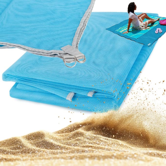 Pingyang Rongrong - Grote Strandmat - 200x150cm - Waterdicht - Blauw