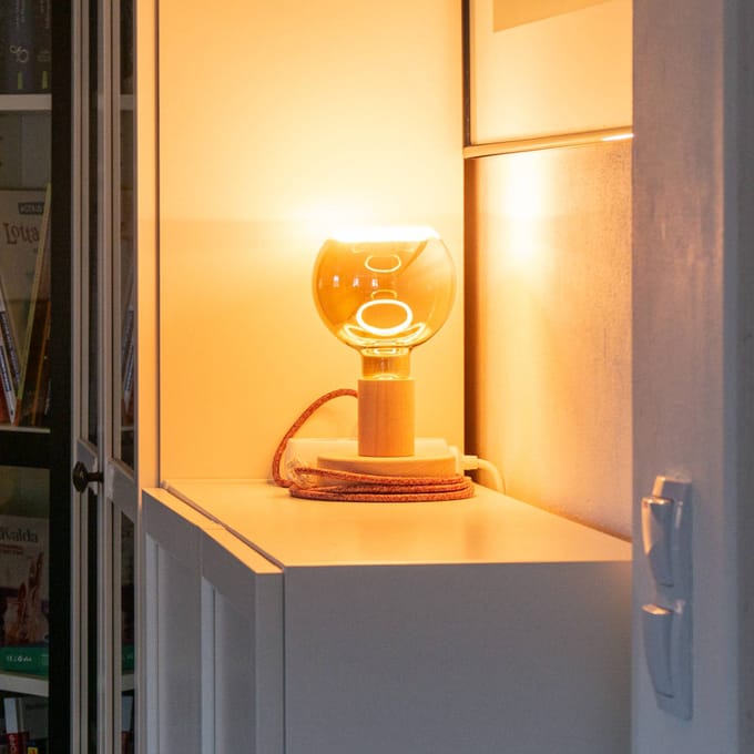 Segula LED lamp Floating Globe 125 6W E27 1900K - smokey grijs