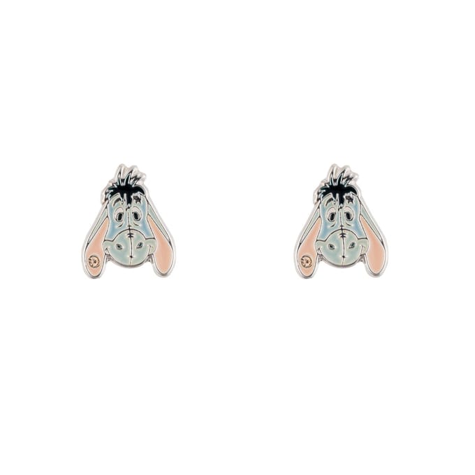 Winnie The Pooh Eeyore Silver Plated Stud Earrings