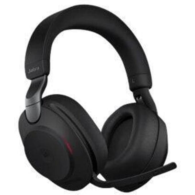Jabra Evolve2 85 MS Over Ear headset Bluetooth, Kabel Stereo Zwart Ruisonderdrukking (microfoon) Volumeregeling, Indicator voor batterijstatus,