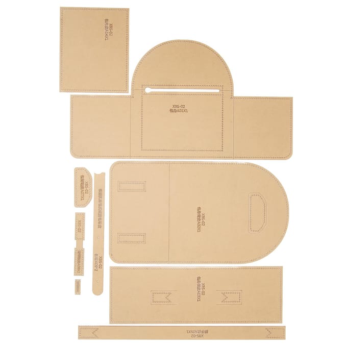 9 stuks Rugzak Acrylsjabloon Transparant Lichtgewicht Acrylsjabloon voor DIY Handwerk beige