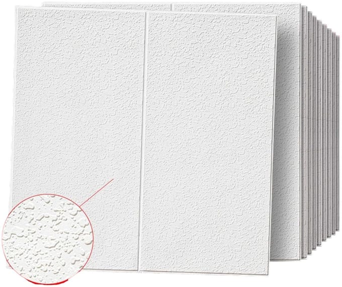 Home & Marker - Wandpanelen Zelfklevend - 3D Behang - Waterdicht - Muurdecoratie - 5 Stuks (35x35cm) - Wit - FORMWALL