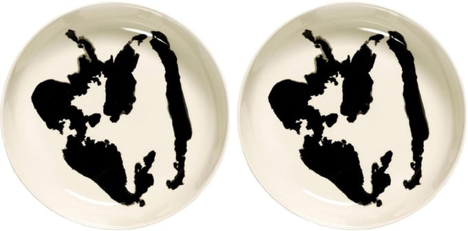 Serax - Ottolenghi Feast - Bord - Wit/Zwart - 22 Ø - 2 stuks