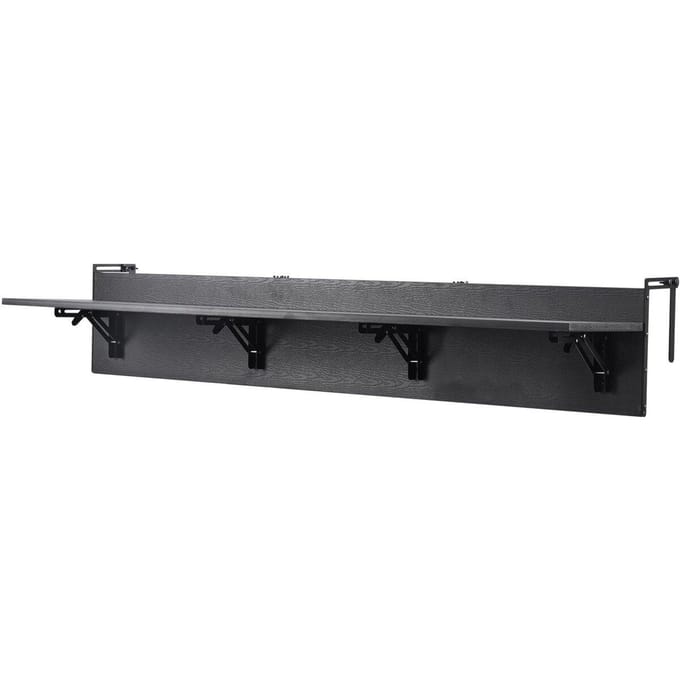 Table Suspendue de Balcon 12 x 48 po Table de Bar pour Garde-corps de Patio Pliable