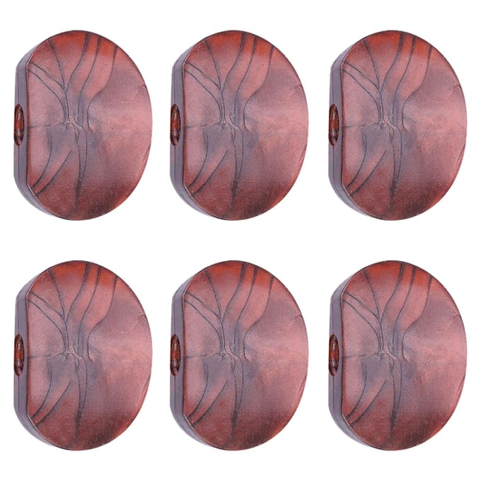 6 STUKS Set Stemmechanieken Machinekoppen Acryl Knoppen voor Gitaar(#5) gray