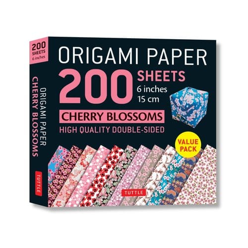 Origami Paper 200 Sheets Cherry Blossoms 6 (15 Cm) : Tuttle Origami Paper: Double Sided Origami - Tuttle Studio