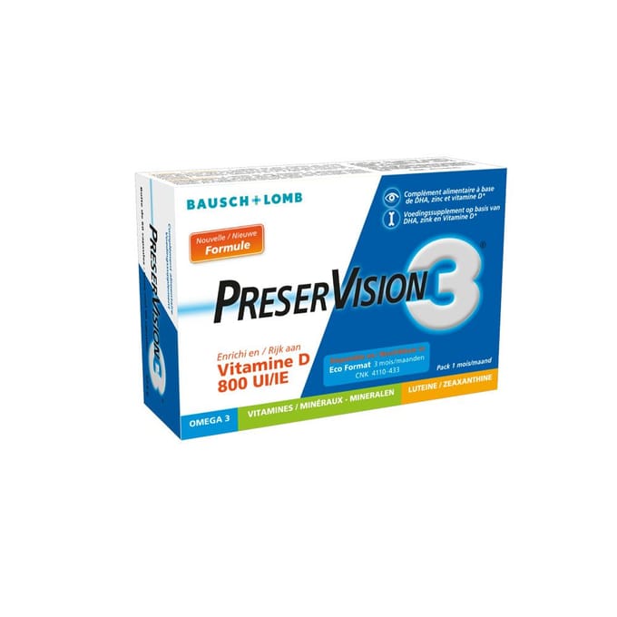 Preservision 3 + Vitamine D3 60 Capsules